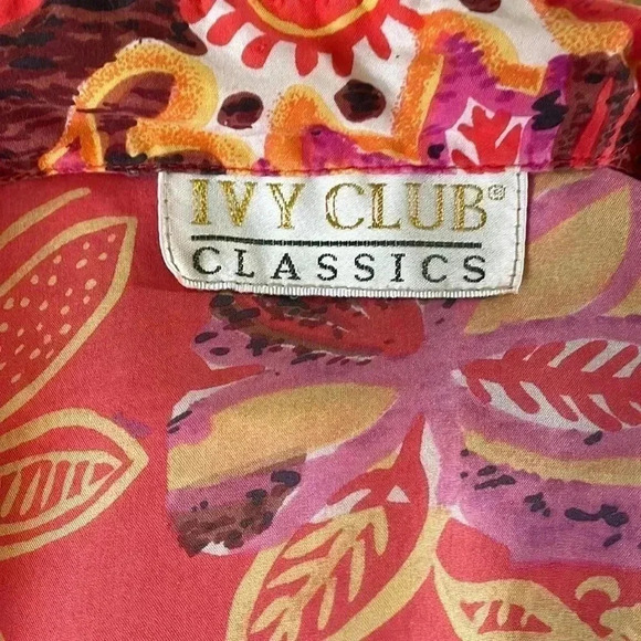 Ivy Club Classic Silk Blouse - Picture 6 of 6